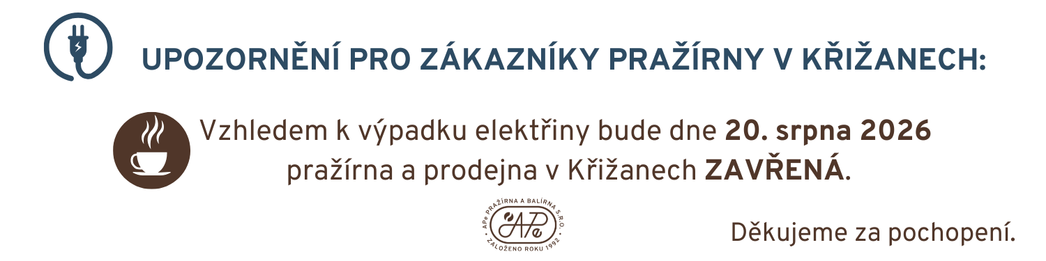 pražírna výpadek elektřiny
